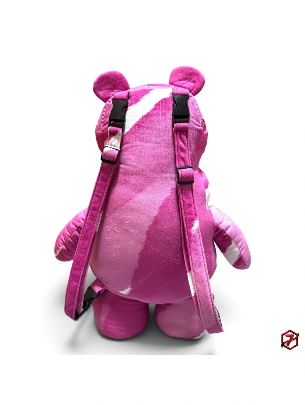 Sprayground The 3 Headed Bear Plush Teddybear Backpack Limited Edition Pink
